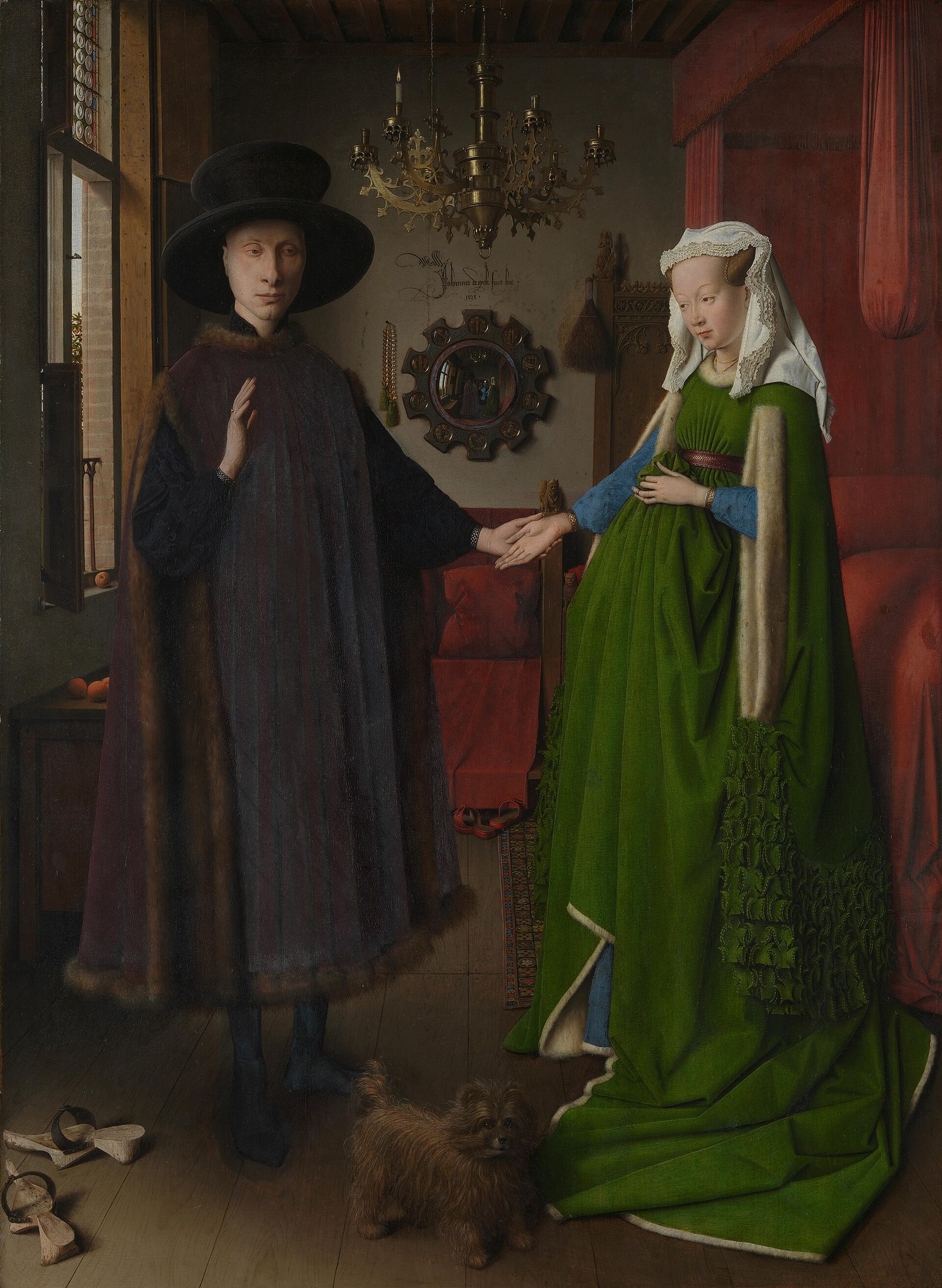 Portrait of Giovanni(?) Arnolfini and his Wife / 扬·凡·艾克《阿尔诺芬尼夫妇像》