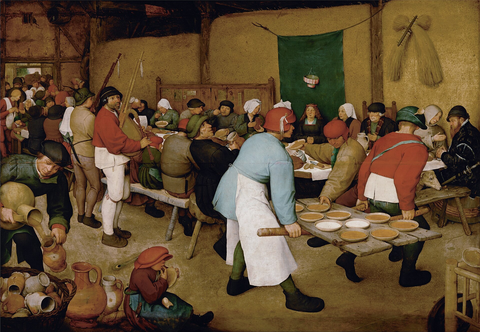 The Peasant Wedding / 老彼得·勃鲁盖尔《农民婚礼》