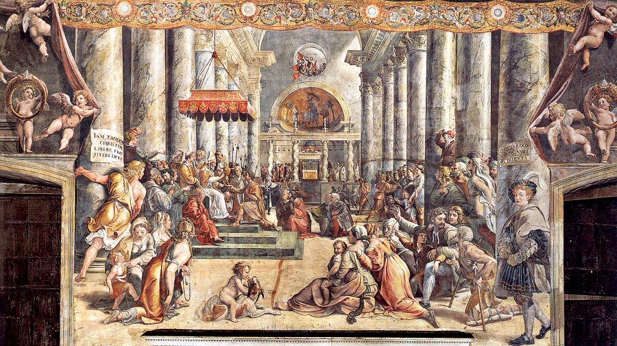 The Donation of Constantine, workshop of Raphael / 拉斐尔工作室《君士坦丁的赠礼》壁画