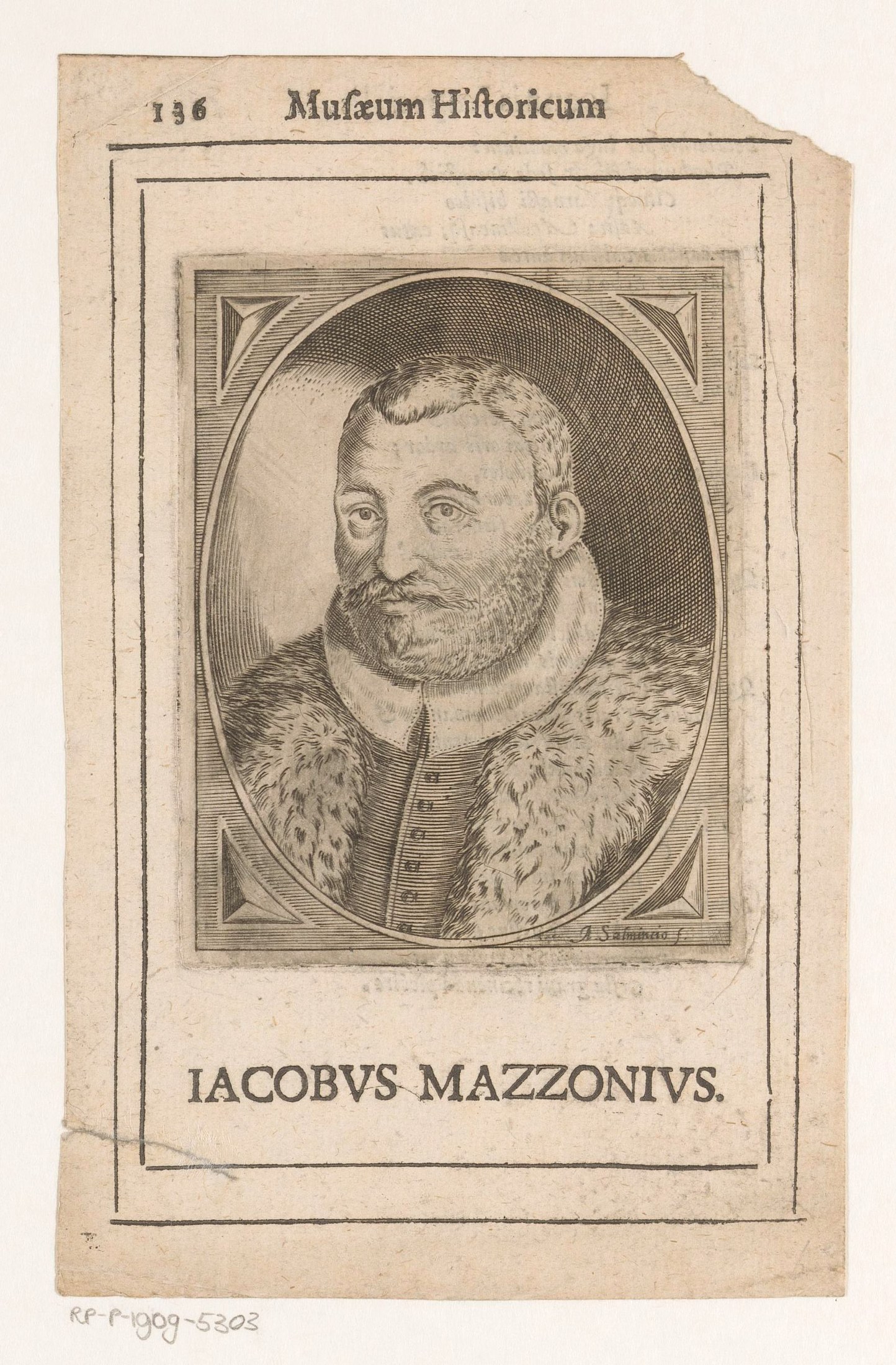 Portrait of historian Francesco Guicciardini / 历史学家弗朗切斯科·圭恰尔迪尼肖像版画