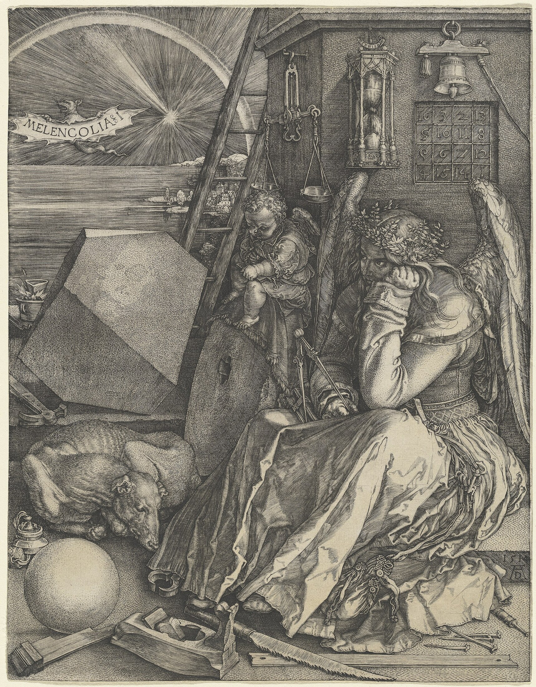 Albrecht Dürer, Melencolia I / 阿尔布雷希特·丢勒《忧郁之一》